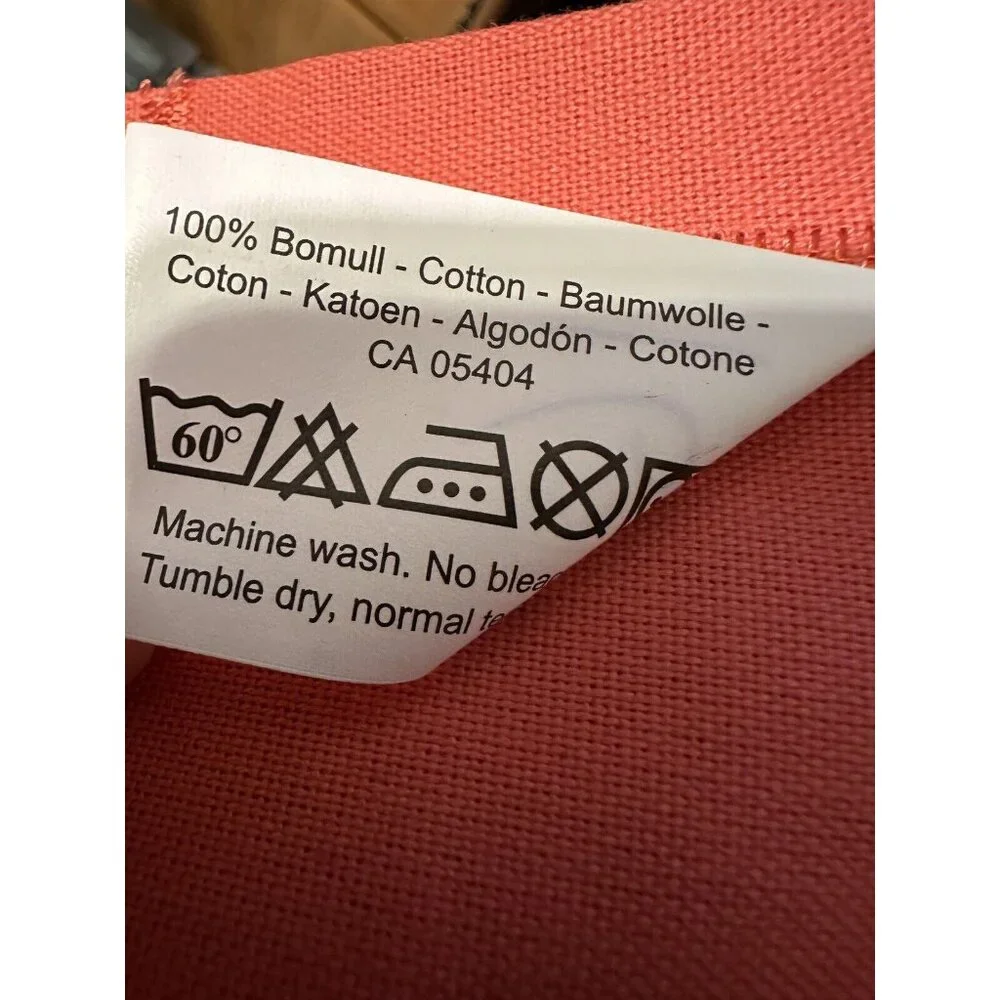 8- ikea Pink Cloth Fabric Dinner Napkins 16x17” Embroidered Cotton